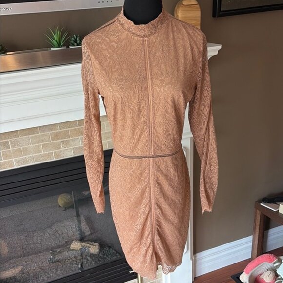 Aritzia Wilfred Janvry Elegant Lace Long Sleeve Dress size 10 - Picture 1 of 7